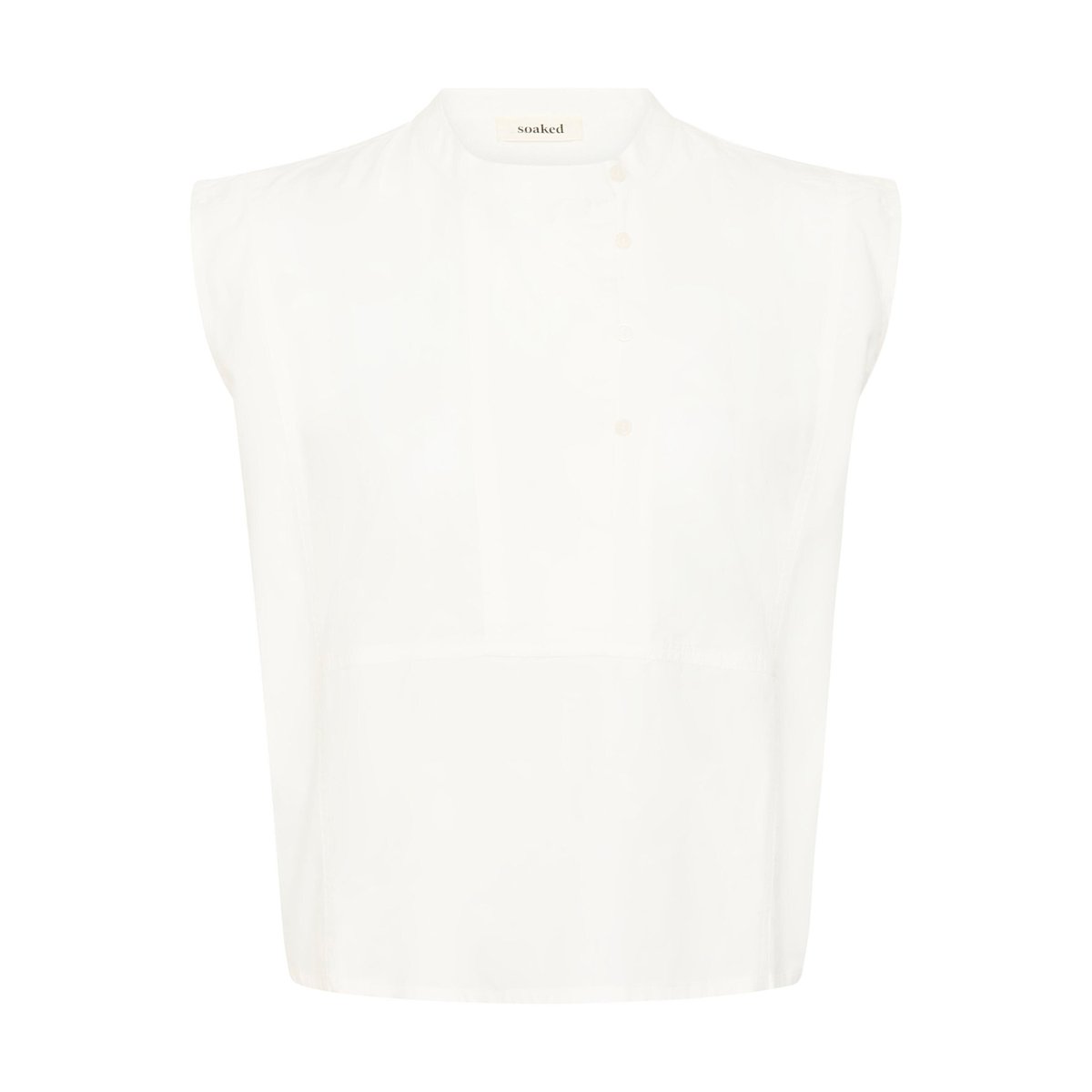 Blouse à manches courtes blanc broken white, SOAKED IN LUXURY