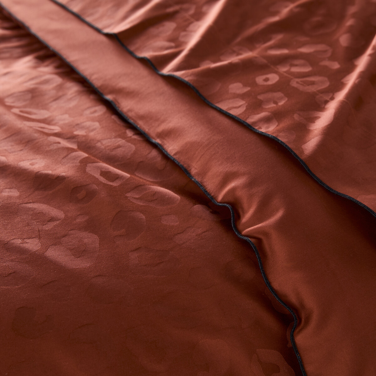 Housse de couette satin de coton, Thelma léopard, LA REDOUTE INTERIEURS