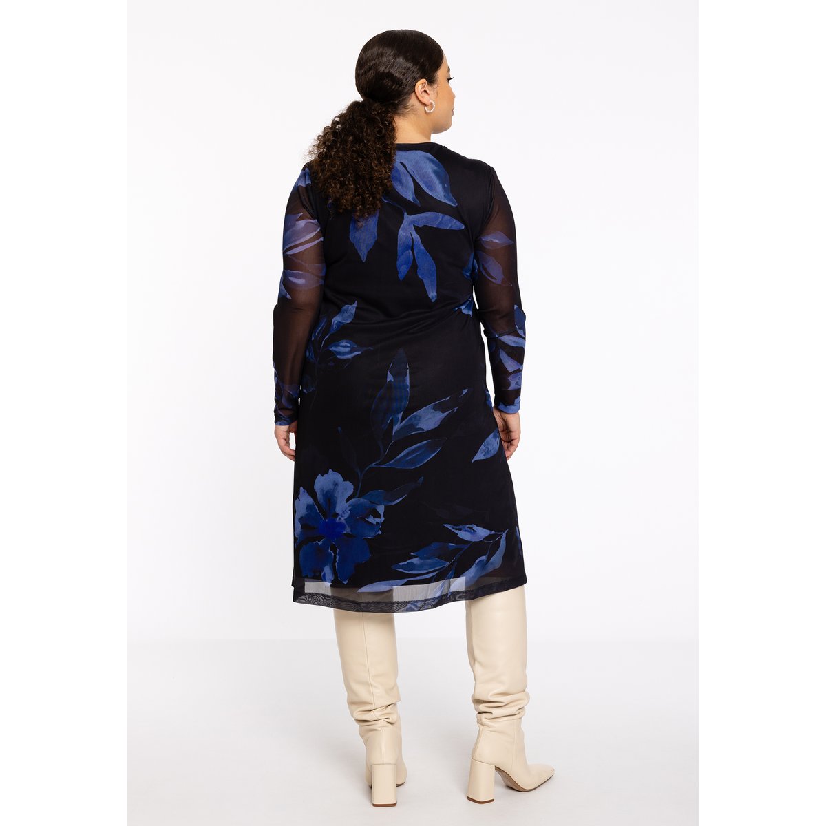 Robe imprimée bleu, YOEK