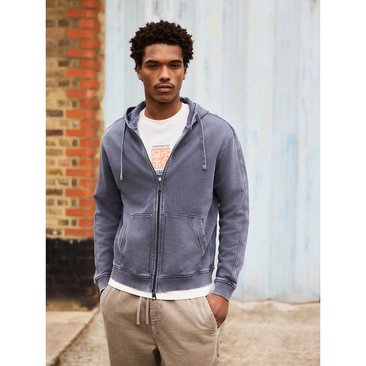Pantalon de jogging large en coton épais gris, NEXT
