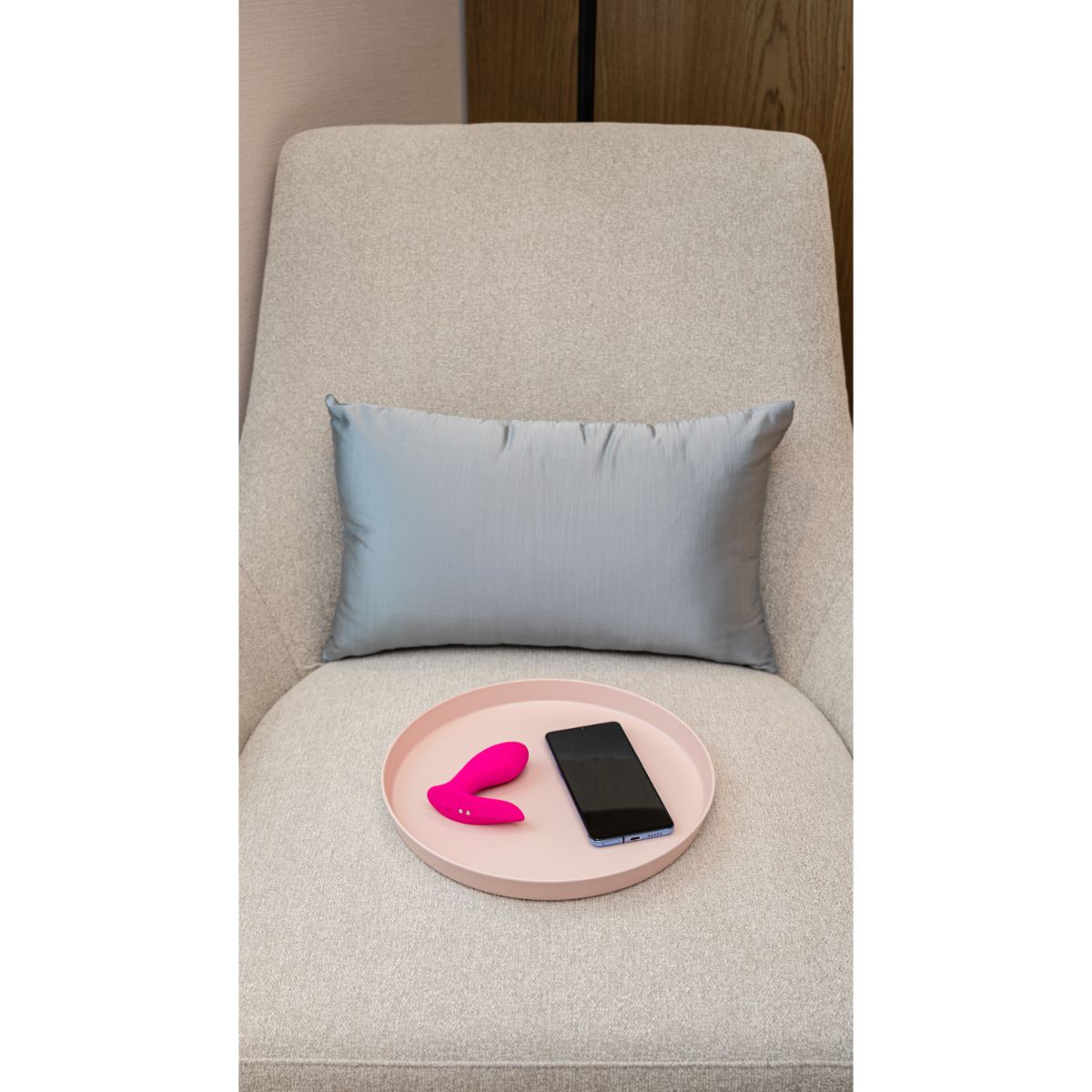 Vibromasseur double insérable pour culotte FLEXER rose, LOVENSE