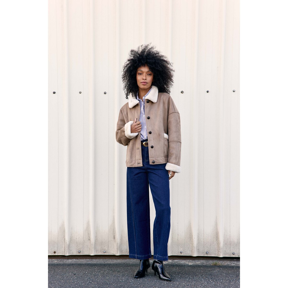 MANTEAU uni NATAL 14-taupe, LA PETITE ETOILE