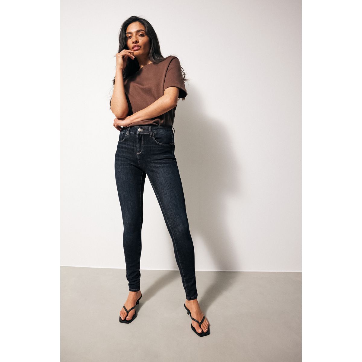 Jean skinny 360° stretch bleu foncé, NEXT