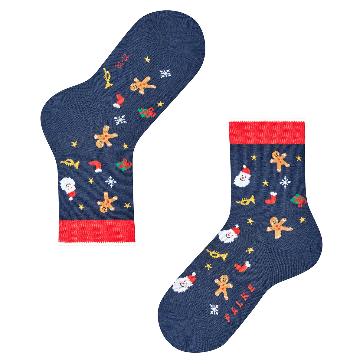 Chaussettes Merry Christmas space bleu, FALKE