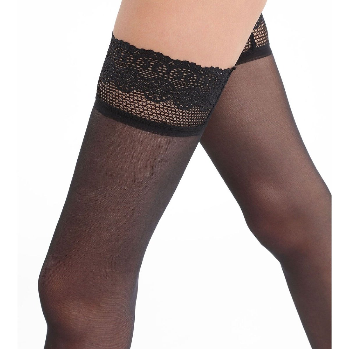Zelfklevende kousen Nude Sensation Dim up zwart, DIM
