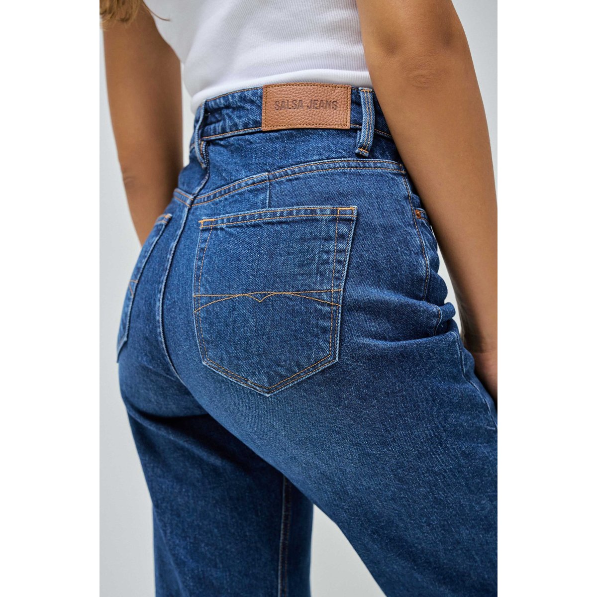 JEAN TRUE STRAIGHT bleu denim, SALSA JEANS