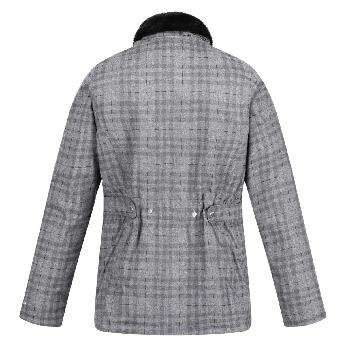 Veste imperméable motif/style motif écossais et uni LEIGHTON gris, REGATTA