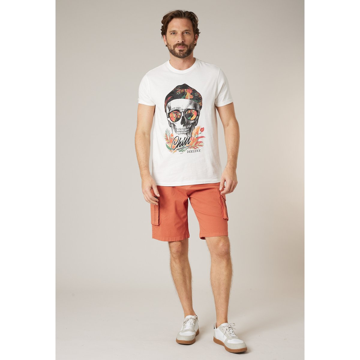 T-shirt homme en coton JEK natural, DEELUXE