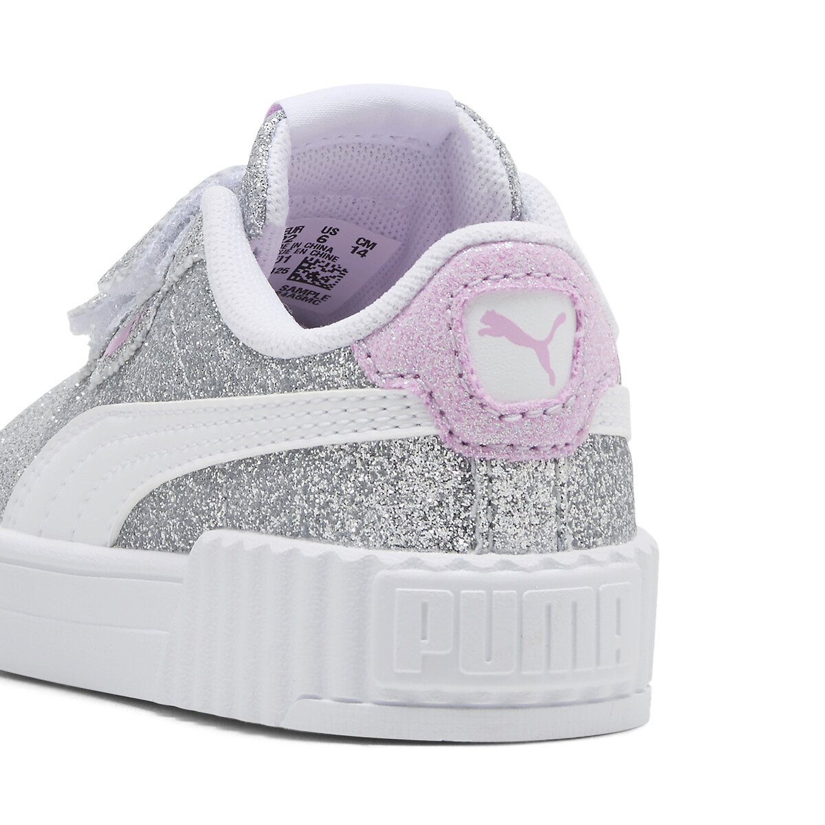Baskets à scratch Carina 3.0 Glitz V argent, PUMA