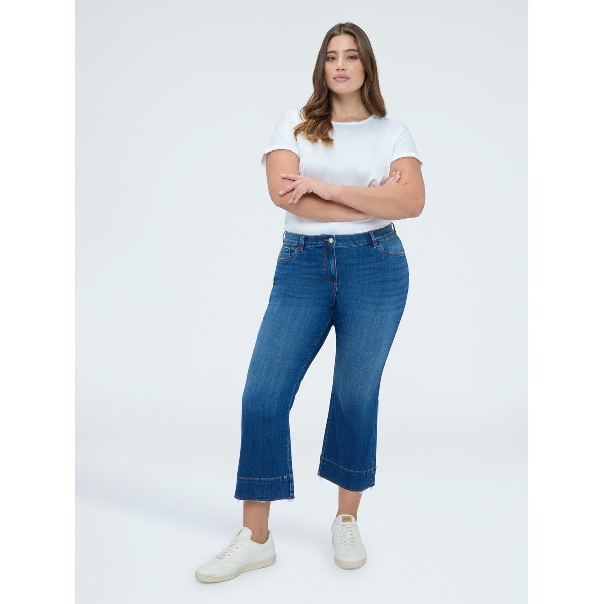Jean Kick Flare lavage bleu effet washed bleu, FIORELLA RUBINO
