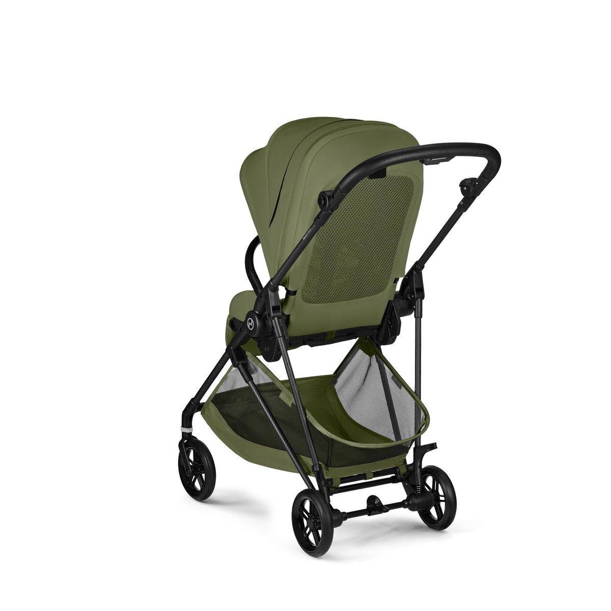 Pack poussette duo Melio Carbon 6 + siège auto Cloud G i-Size vert moss green, CYBEX