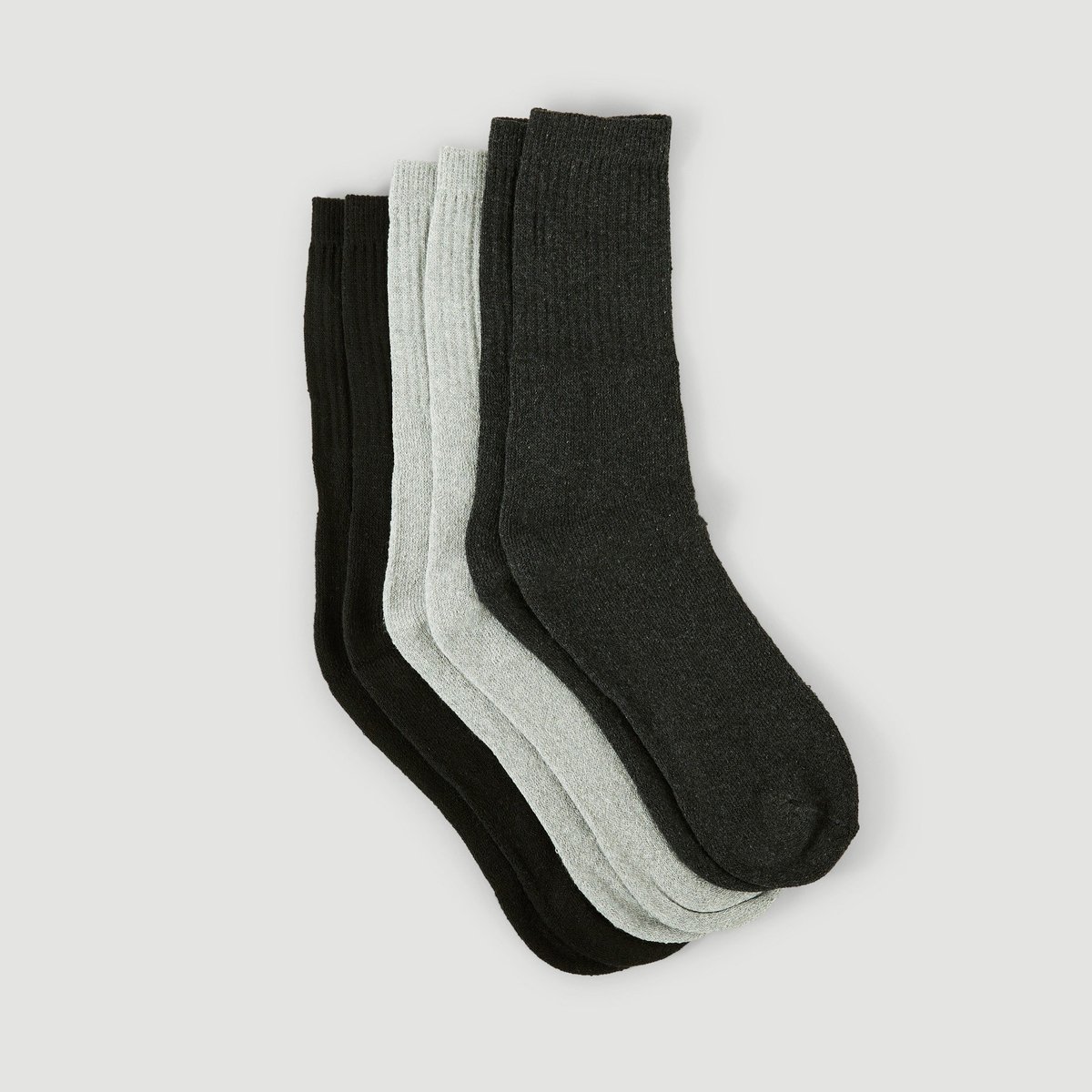 Lot de 3 paires de chaussettes de sport - Monoprix Fit anthracite, MONOPRIX
