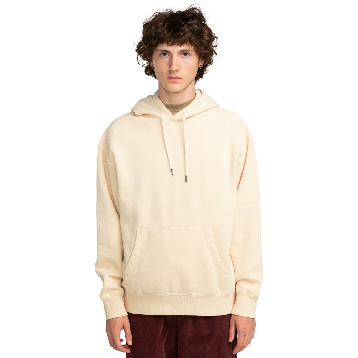 Sweat à capuche LOWCASE PIGMENT PO beige parchment, ELEMENT