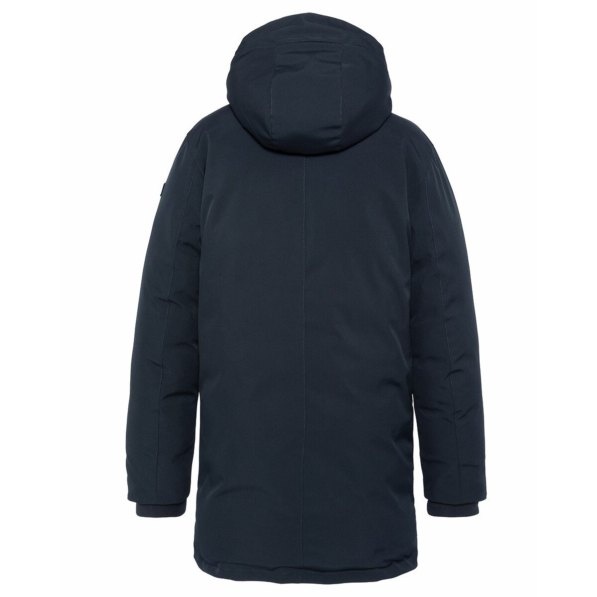 Manteau ELJIN doublé doudoune et capuche sherpa bleu marine, SCHOTT