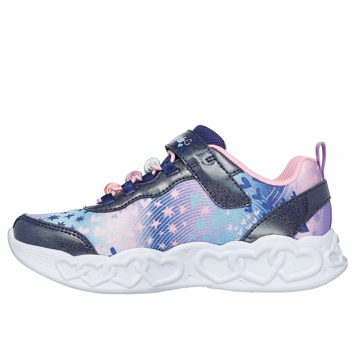 Baskets S-Lights: Infinite Heart Lights bleu marine/multicolore, SKECHERS