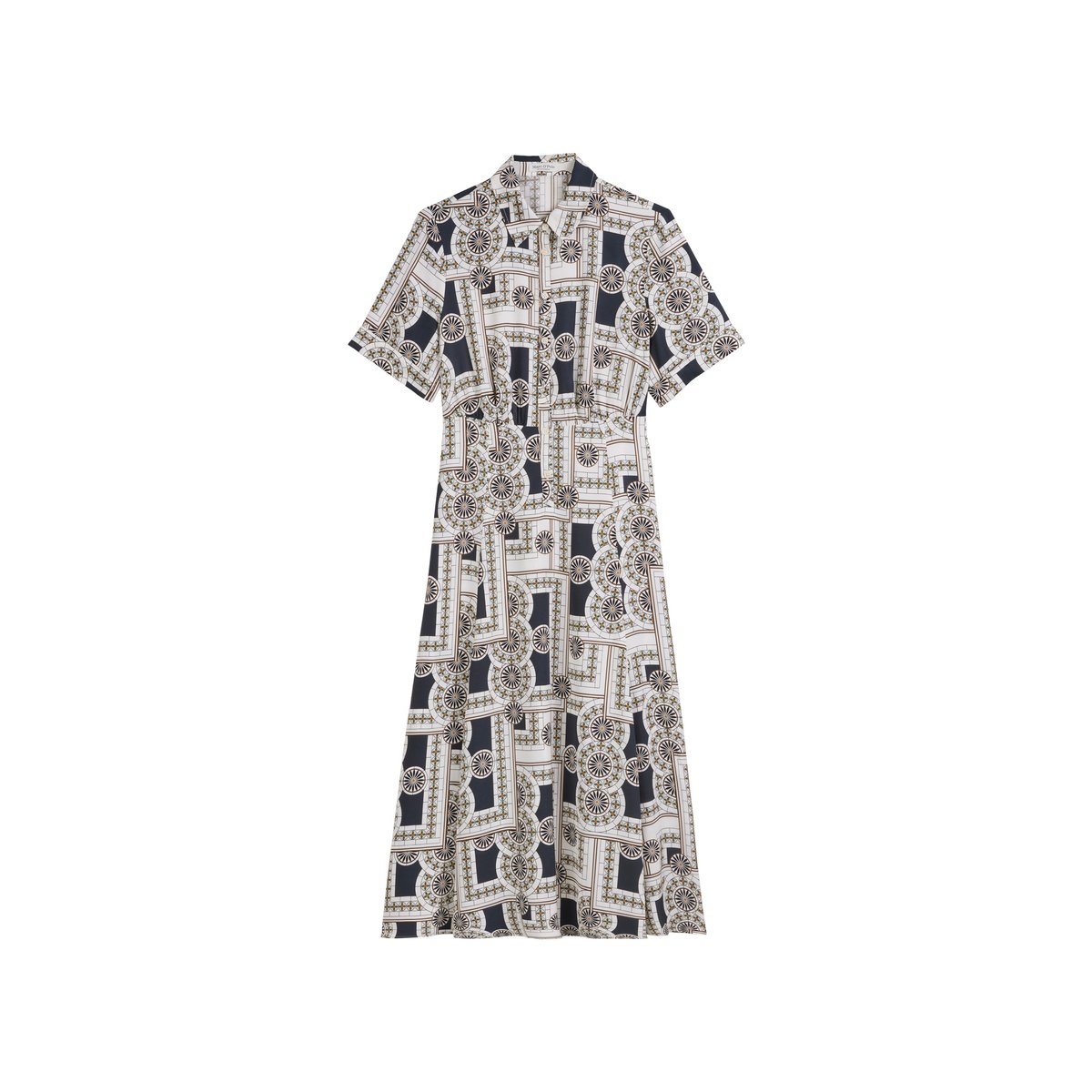 Robe imprimée Regular en ECOVERO™ de LENZING™ bleu foncé, MARC O'POLO