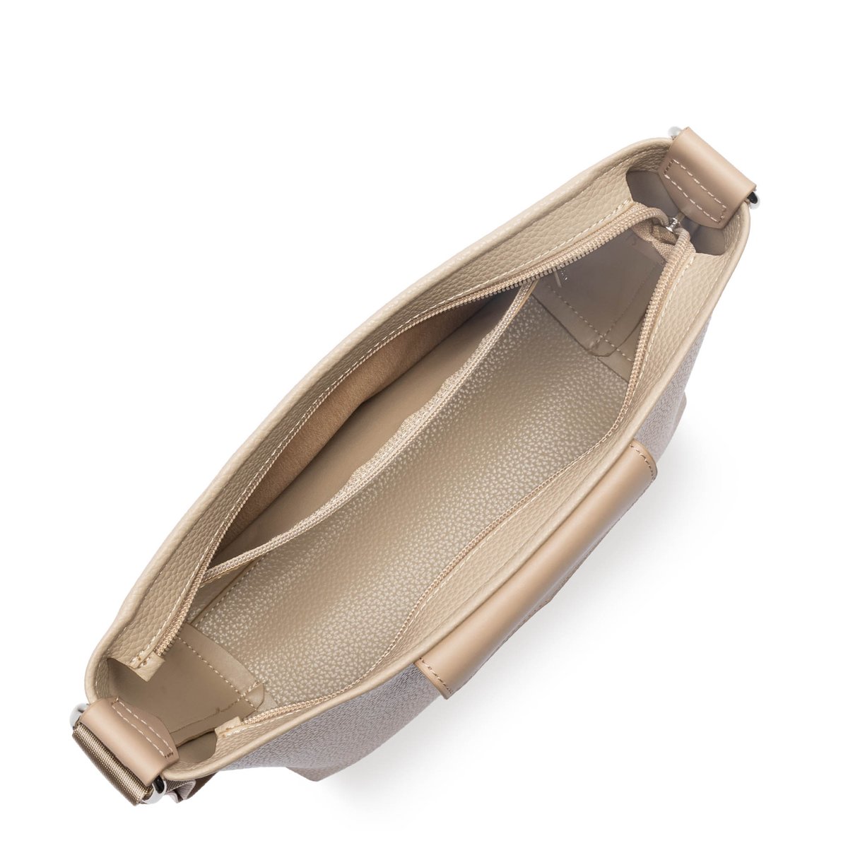 Sac trotteur zippé, MAYA DOUBLE KBA beige foncé, LANCASTER