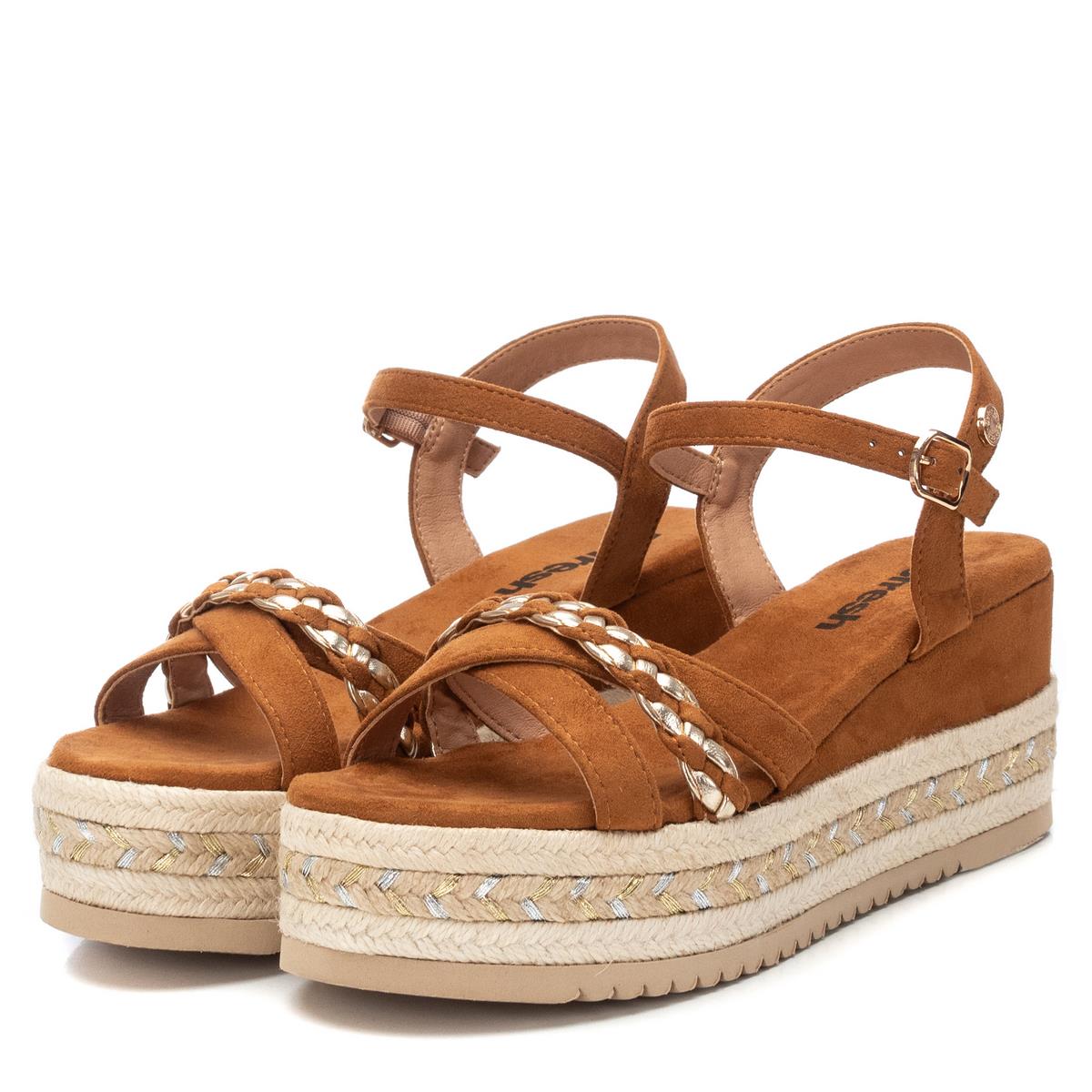 Sandale Coin Décontractée Boucle camel, REFRESH