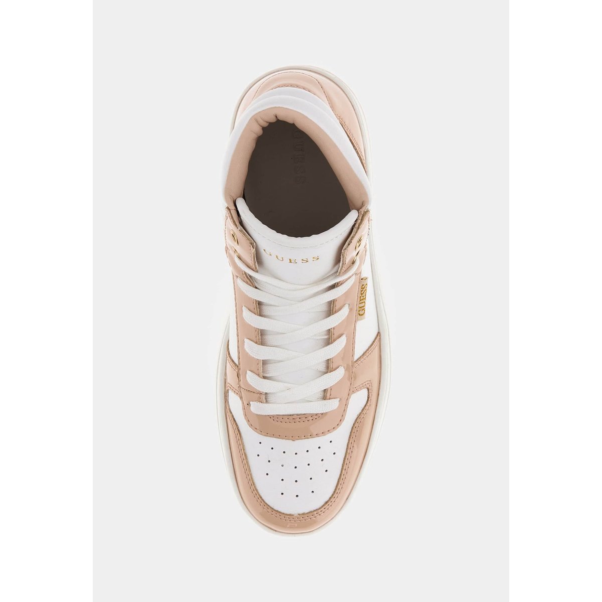 Sneaker Montante Linzy Cuir Mélangé rose, GUESS