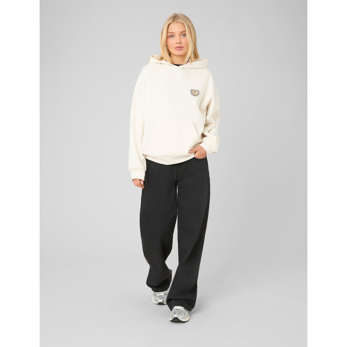 Sweat licence keith haring blanc cassé, BZB