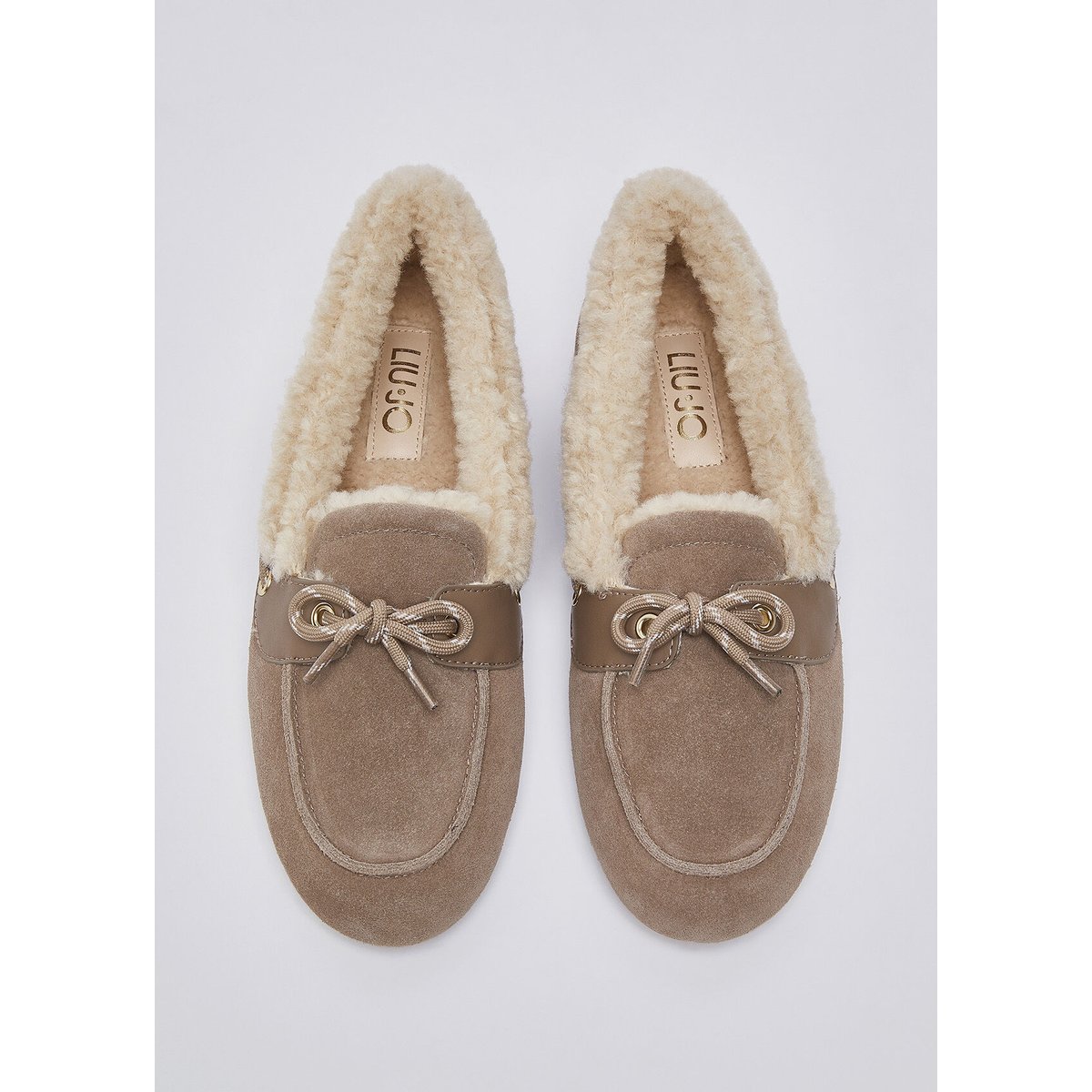 Mocassins warm en daim havane, LIU JO