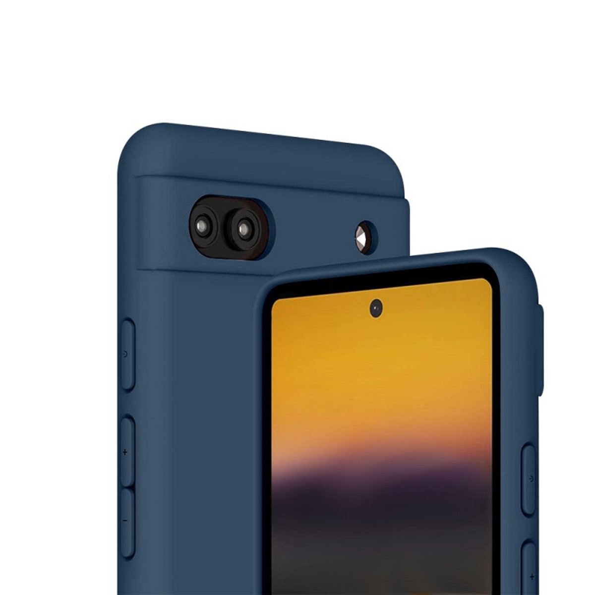 Coque Pixel 6a antichoc + 2 vitres bleu, EVETANE