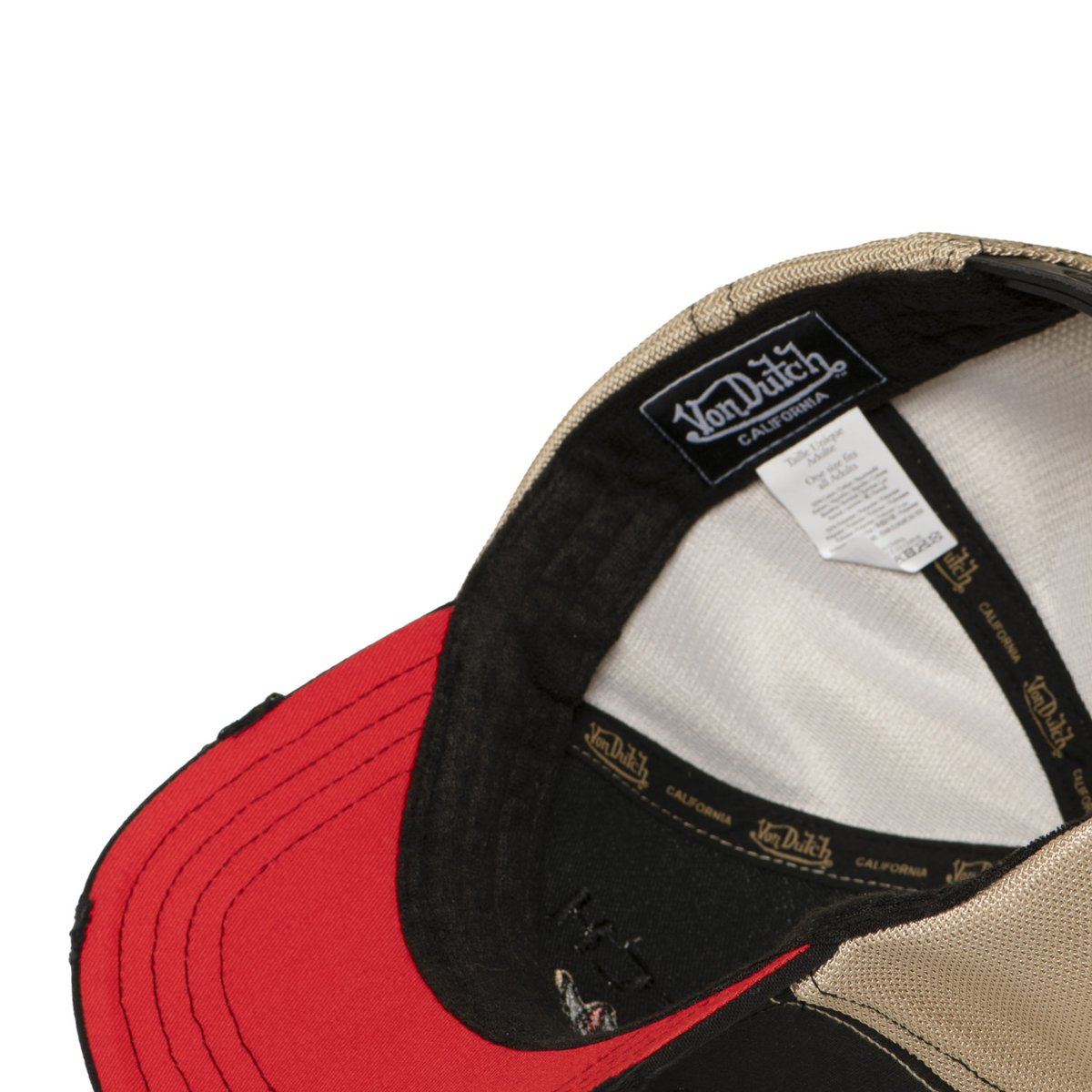 Casquette trucker WILD noir/gris foncé/beige, VON DUTCH