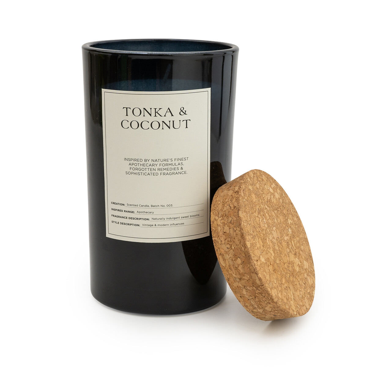 Apothecary Tonka & Coconut Jar Candle black, SO'HOME