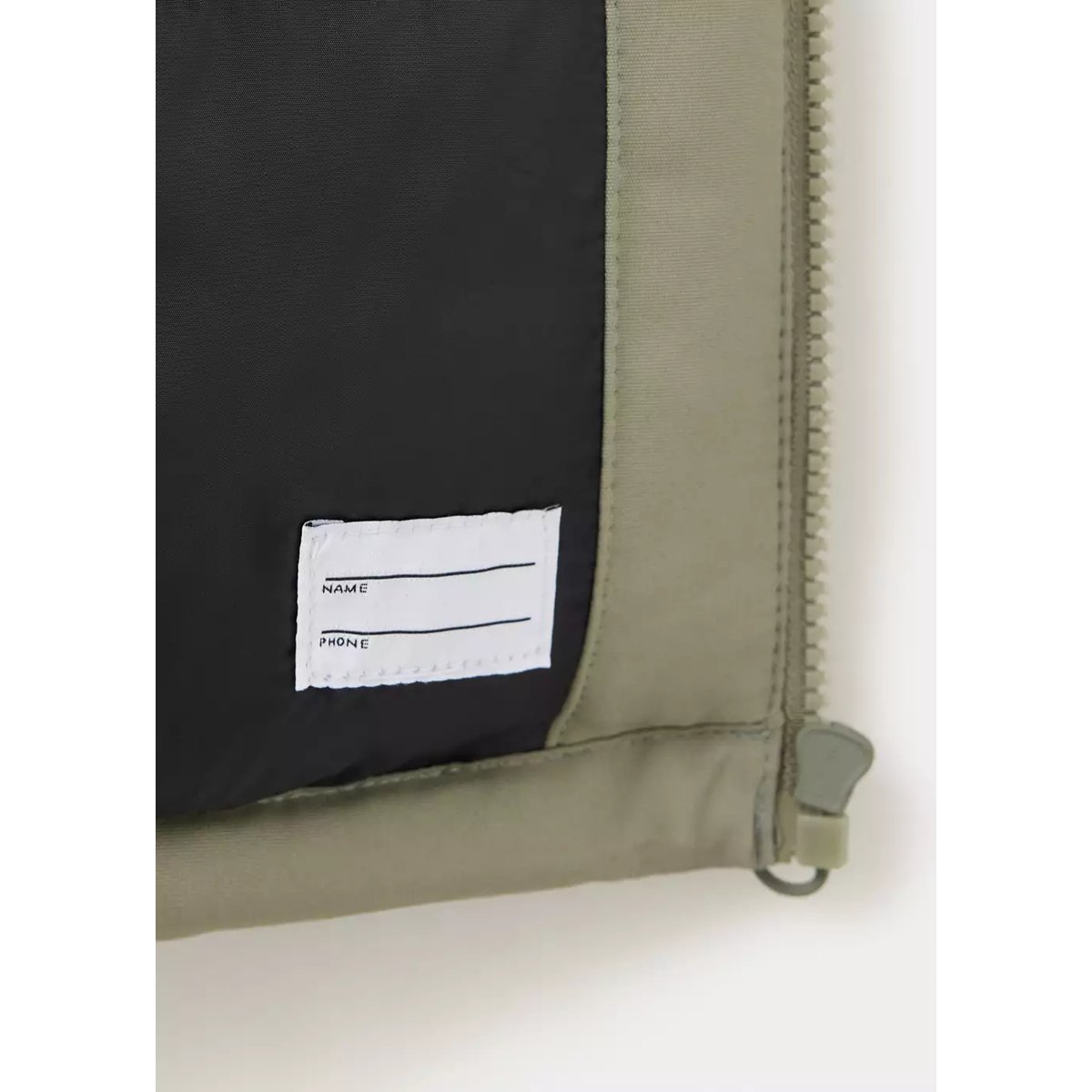Anorak matelassé à capuche kaki, MANGO KIDS