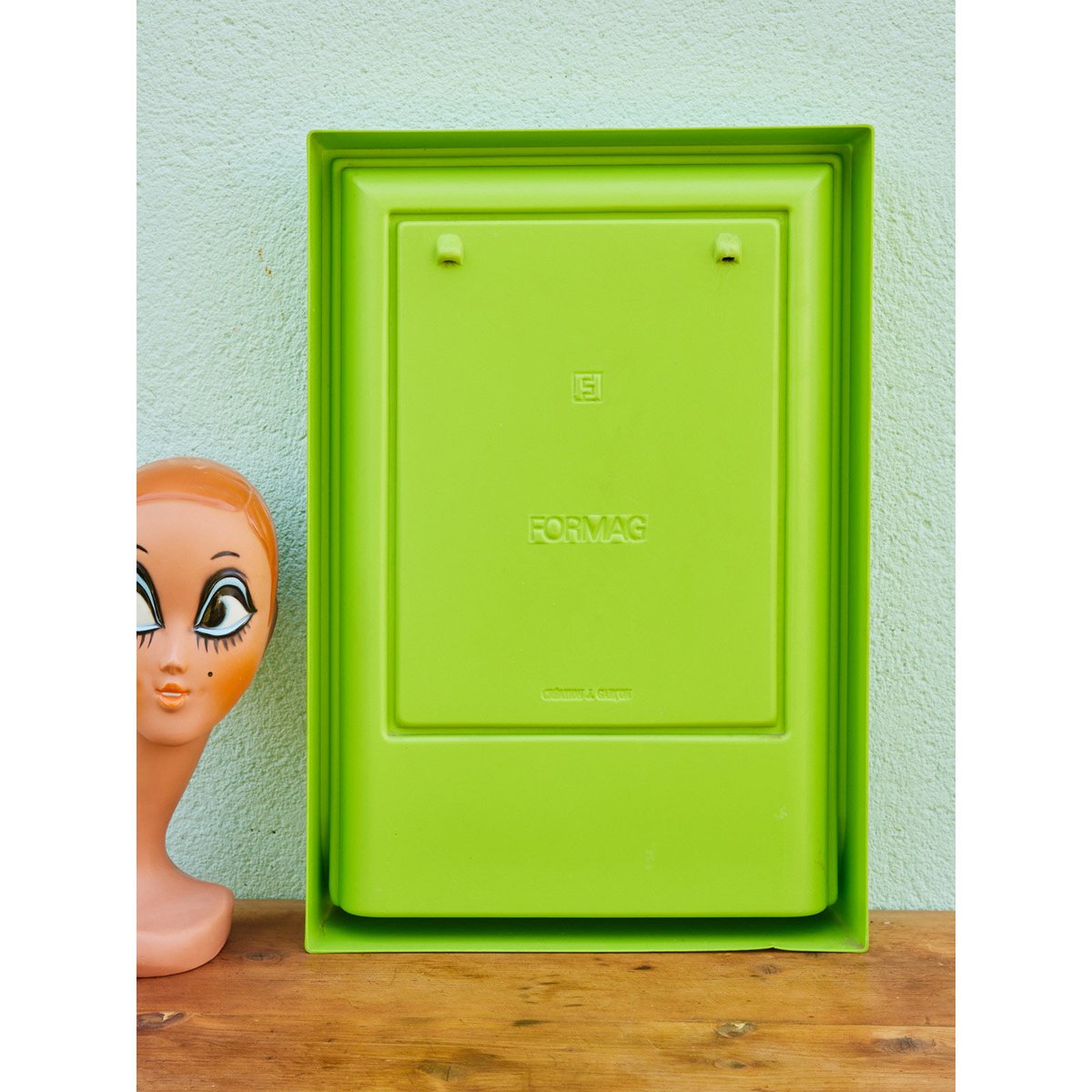 Miroir en plastique Formag Igor N°1035 - Bon état vert, DEBONGOUT