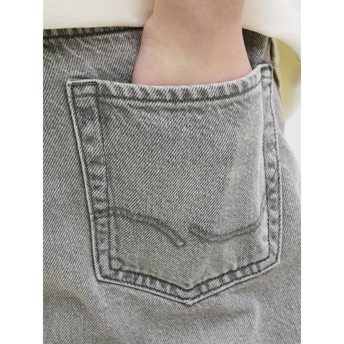 Jean Extra Baggy Fit grey denim, JACK & JONES JUNIOR