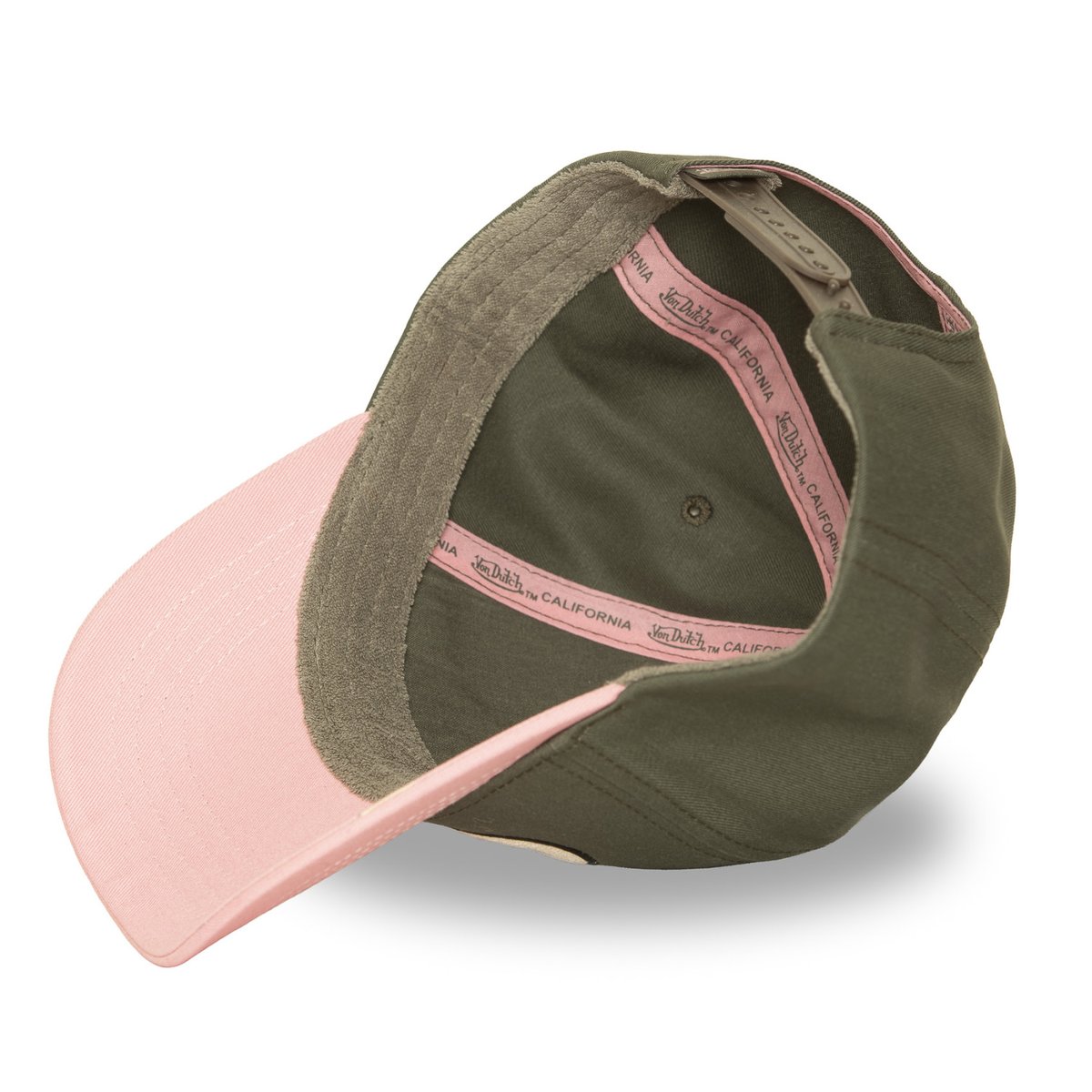Casquette Baseball Terry kaki clair/rose/beige/noir, VON DUTCH