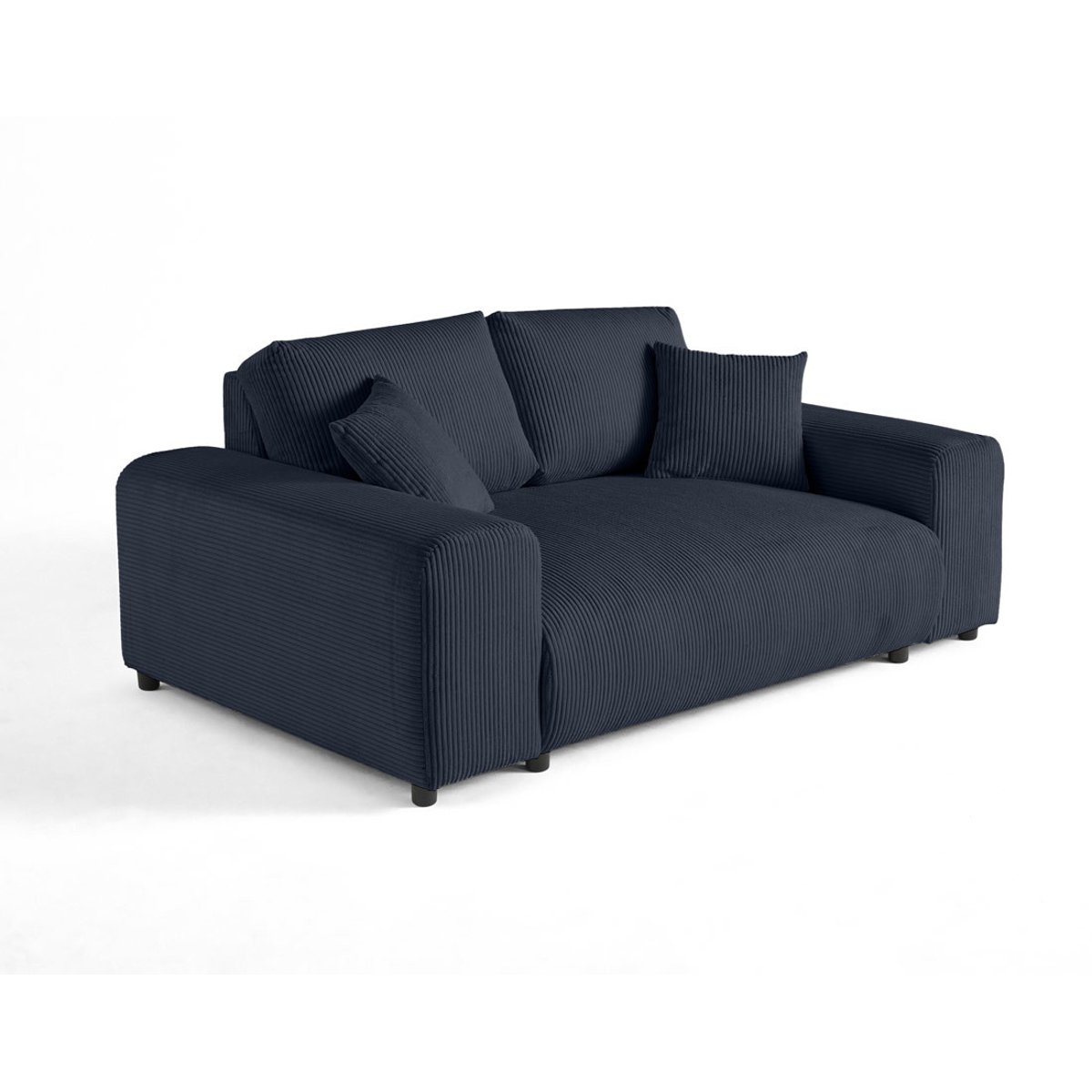 Canapé fixe 2 places - GARANCE bleu nuit, BEST MOBILIER