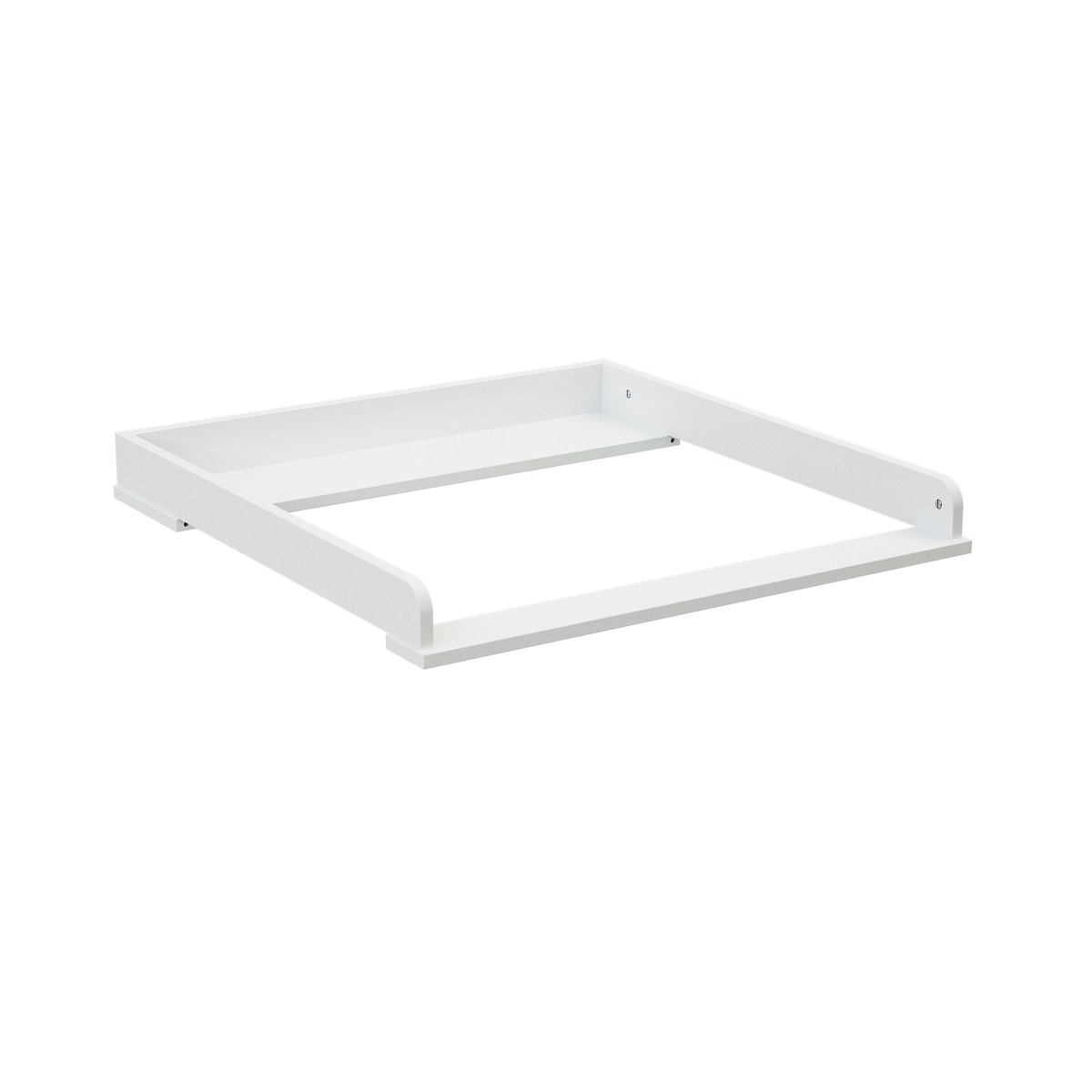 Commode bébé 4 tiroirs en bois avec plan à langer en bois 70 cm UNO blanc, WEBABY