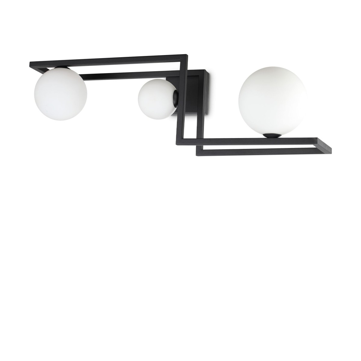 Plafonnier    ANGOLO noir, IDEAL LUX