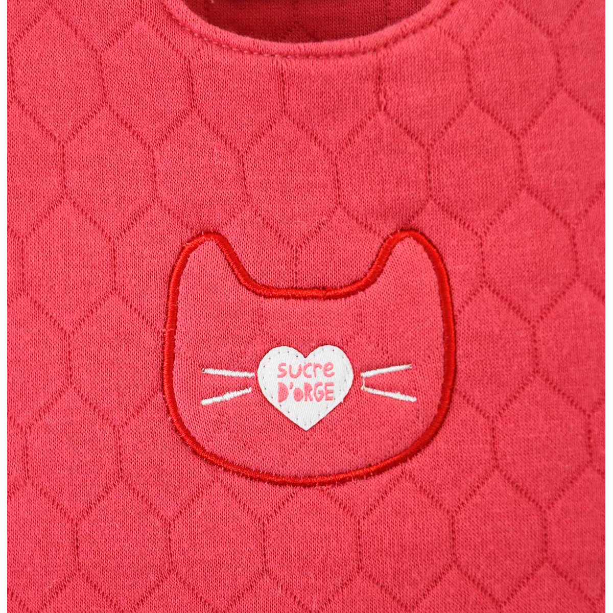 Robe matelassee bebe fille theme camelia rose, SUCRE D'ORGE