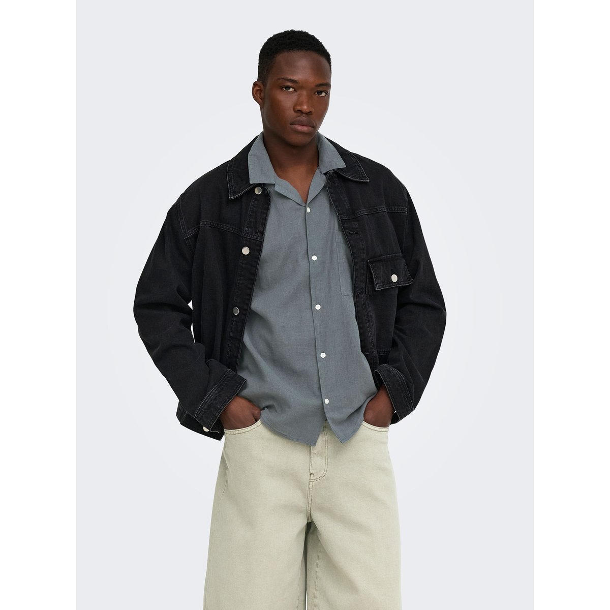 Chemise grise - stormy weather 1, ONLY & SONS