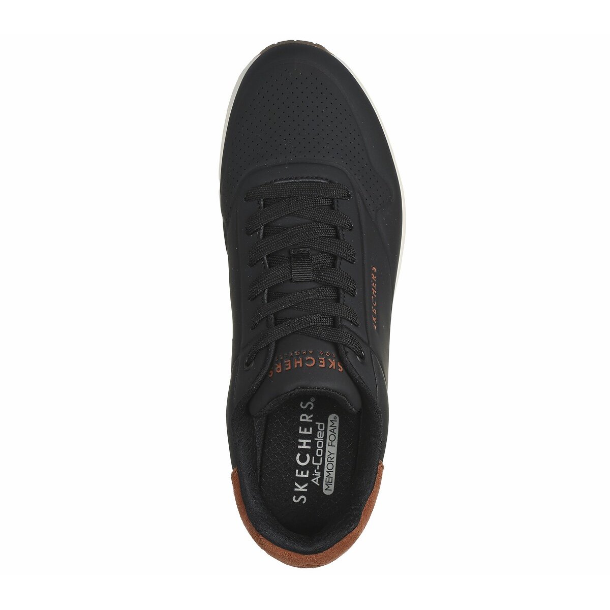 Baskets Uno - Suited On Air Homme noir, SKECHERS