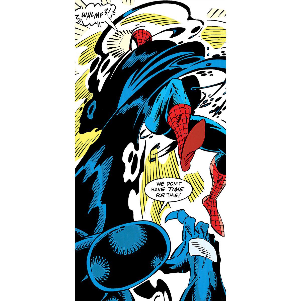 Papier peint Komar - Spider-Man Retro Comic - 100 x 200 cm multicolore, HEXOA