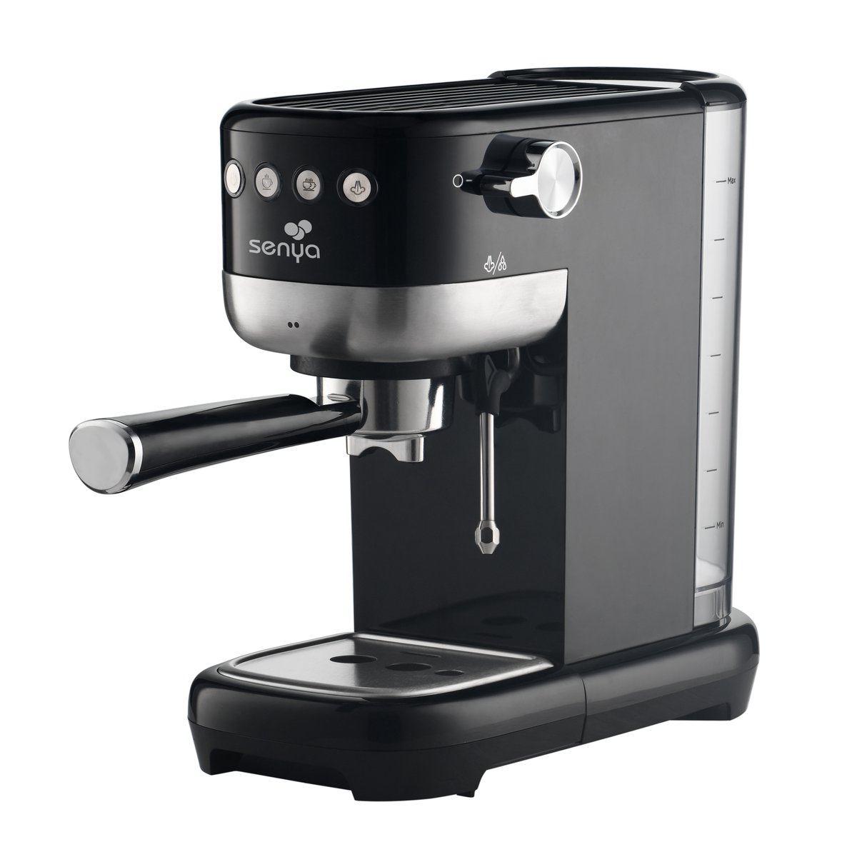 Machine à expresso cafetière 20 bars – Tasty Coffee noir, SENYA