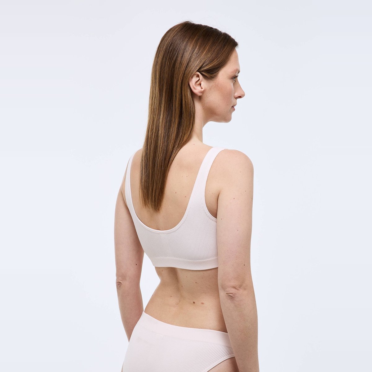 Brassière sans coutures DAISY avec broderie poudre, MONOPRIX