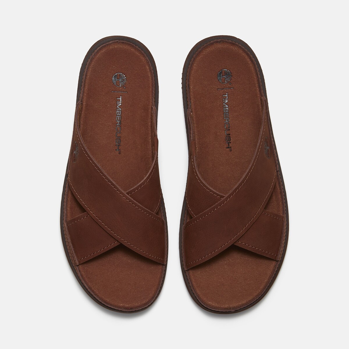 Casco Cove muiltjes met dubbel gekruiste bandjes kastanje, TIMBERLAND