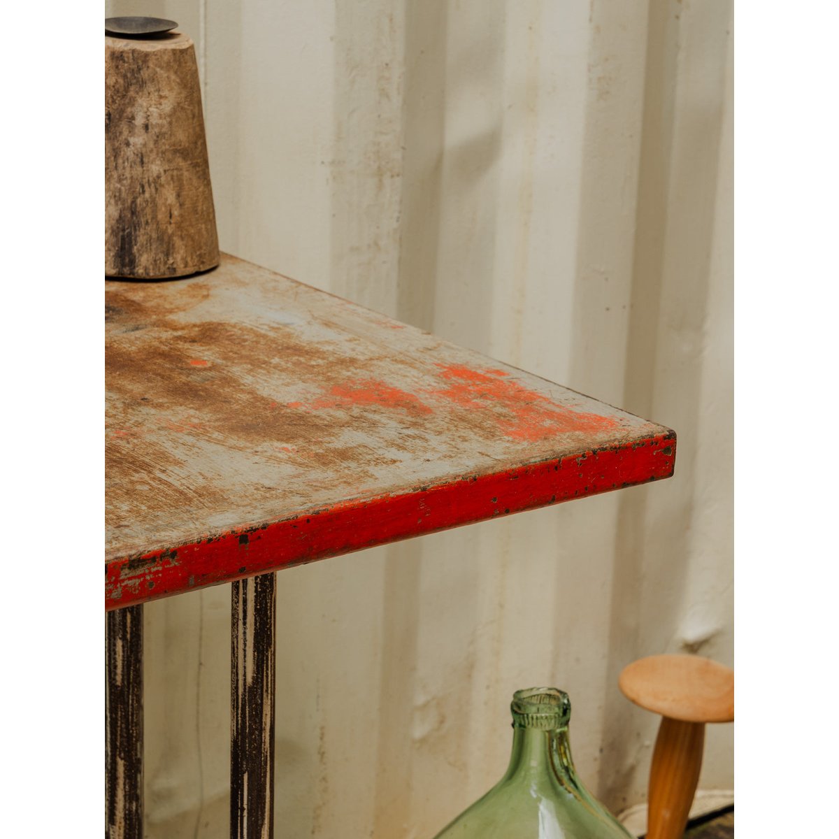 Table à manger en métal Karla N°1193 - Bon état gris, DEBONGOUT