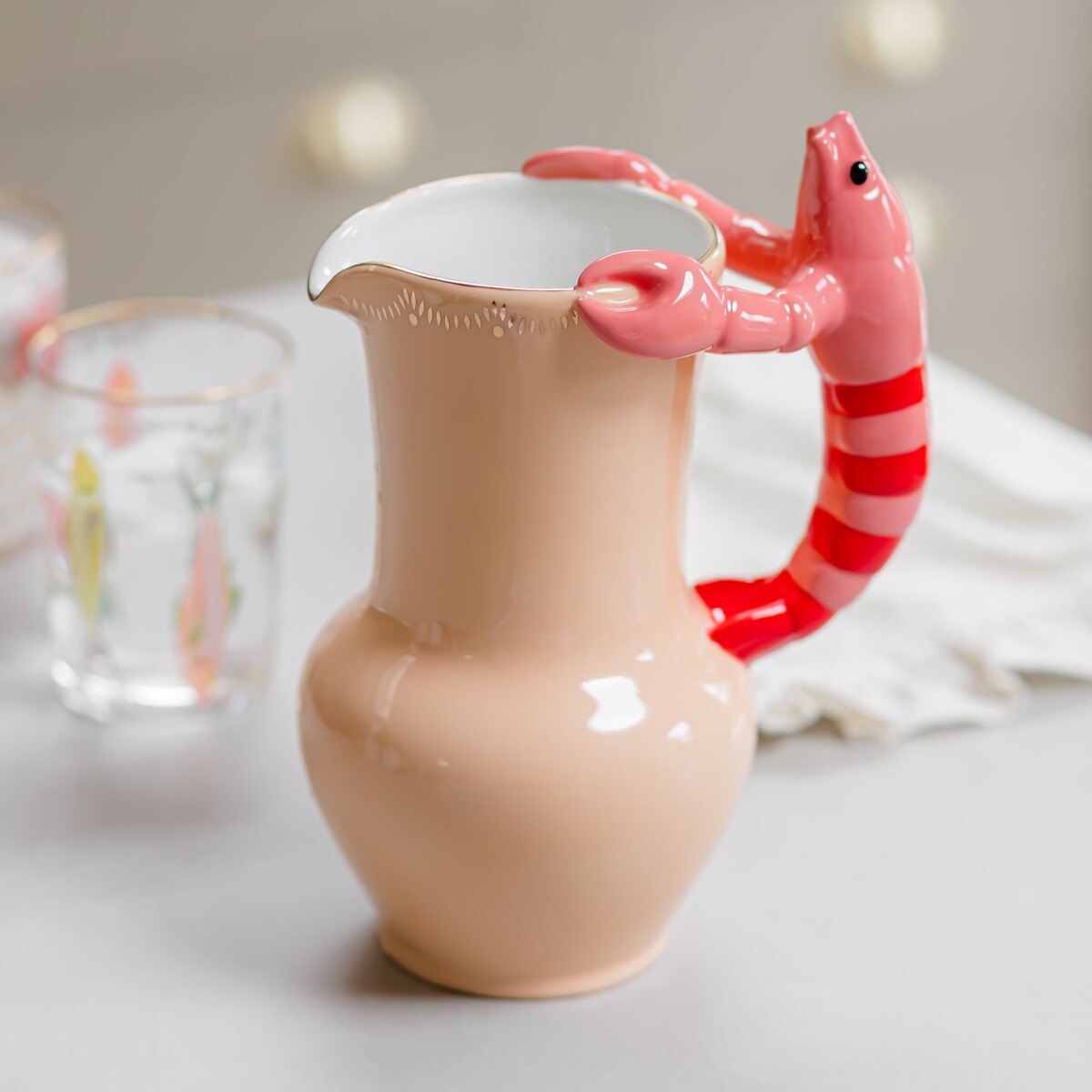 Lobster Serving Jug orange, YVONNE ELLEN