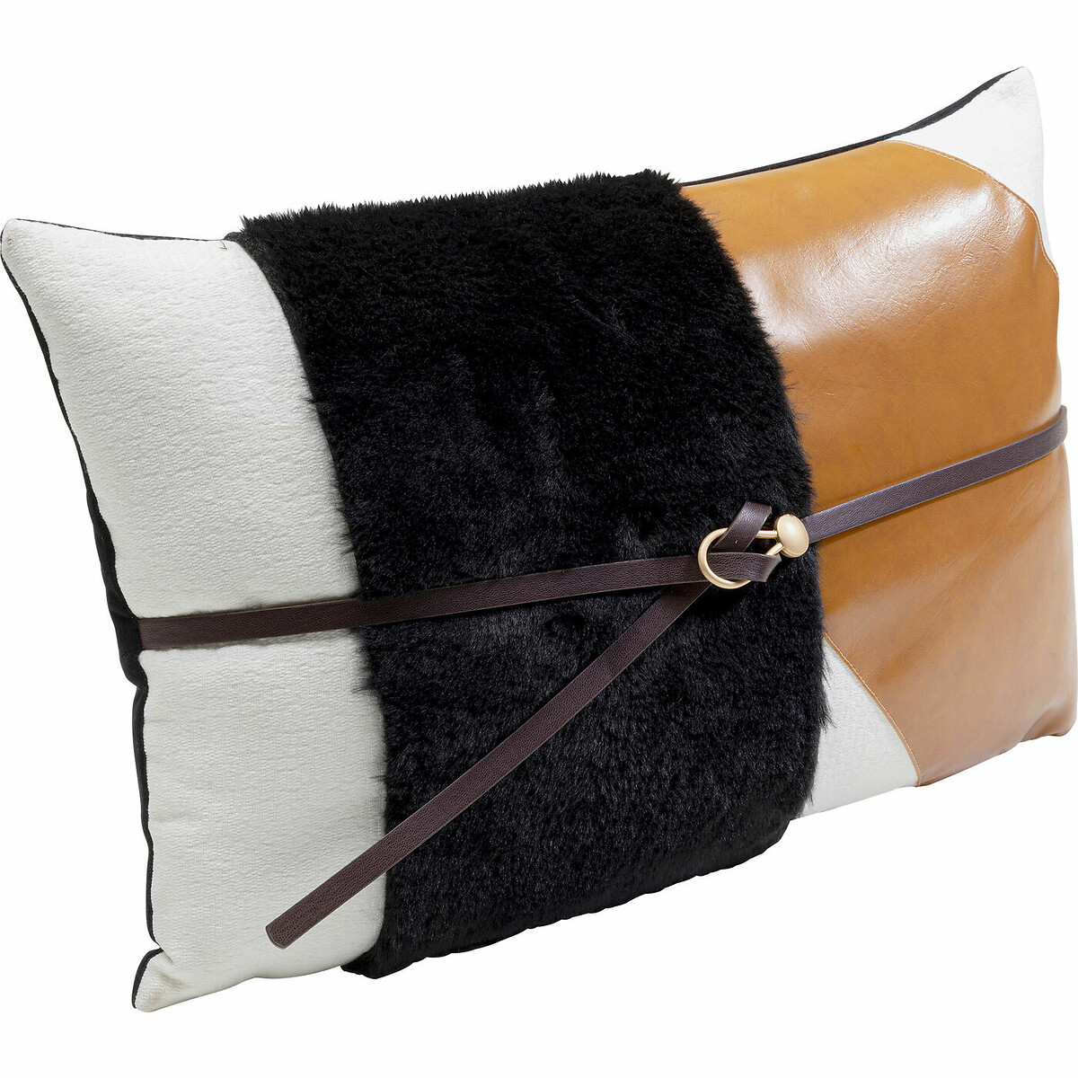Coussin Belt 50x30cm noir, KARE DESIGN