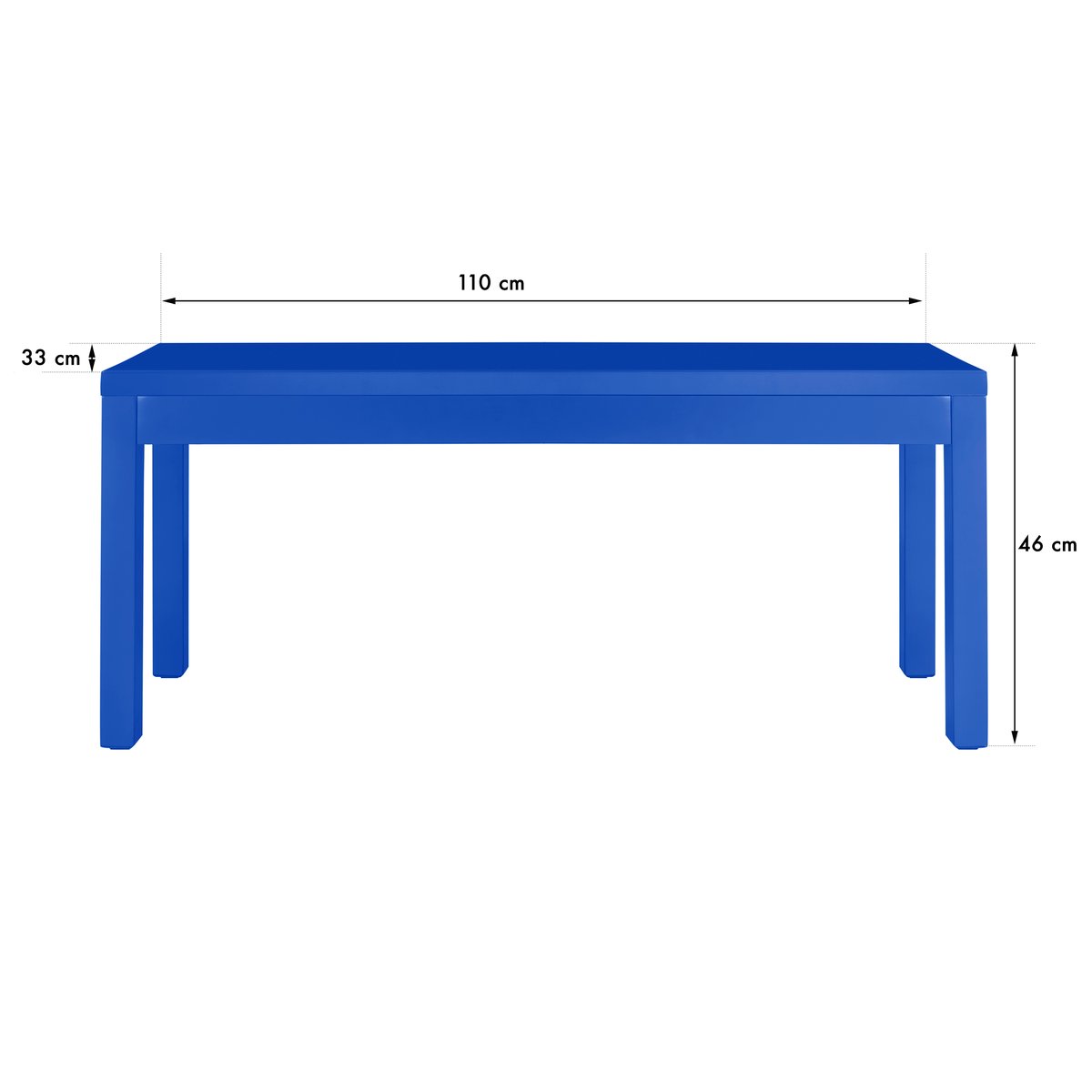 Banc en pin massif JULIETTE bleu prusse, REALLY NICE THINGS