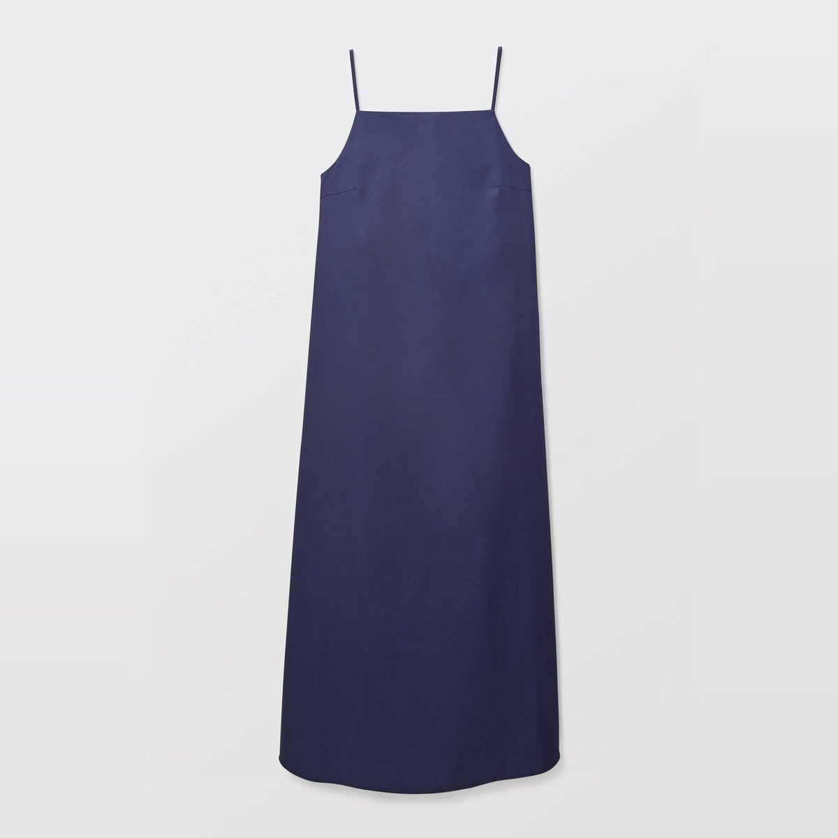 Robe longue à bretelles en coton BIO GOTS penombre, MONOPRIX
