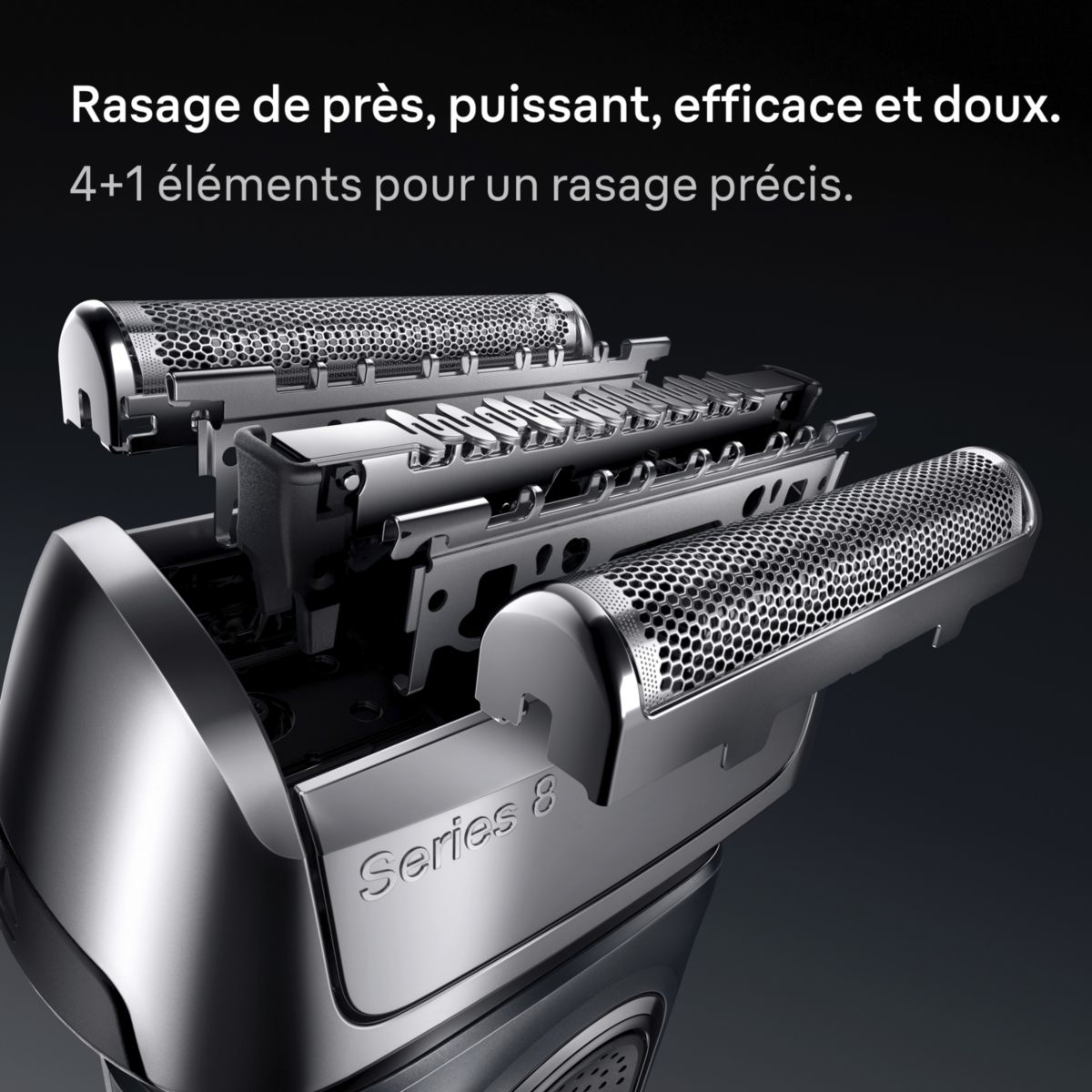 Tête de rasoir tete de rasage 83M couleur unique, BRAUN