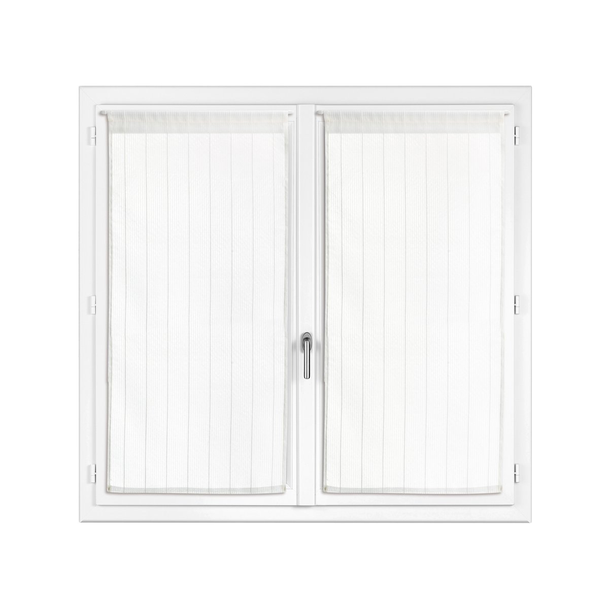 Lot De 2 Rideaux Voile Borsa blanc, LES ATELIERS DU LINGE