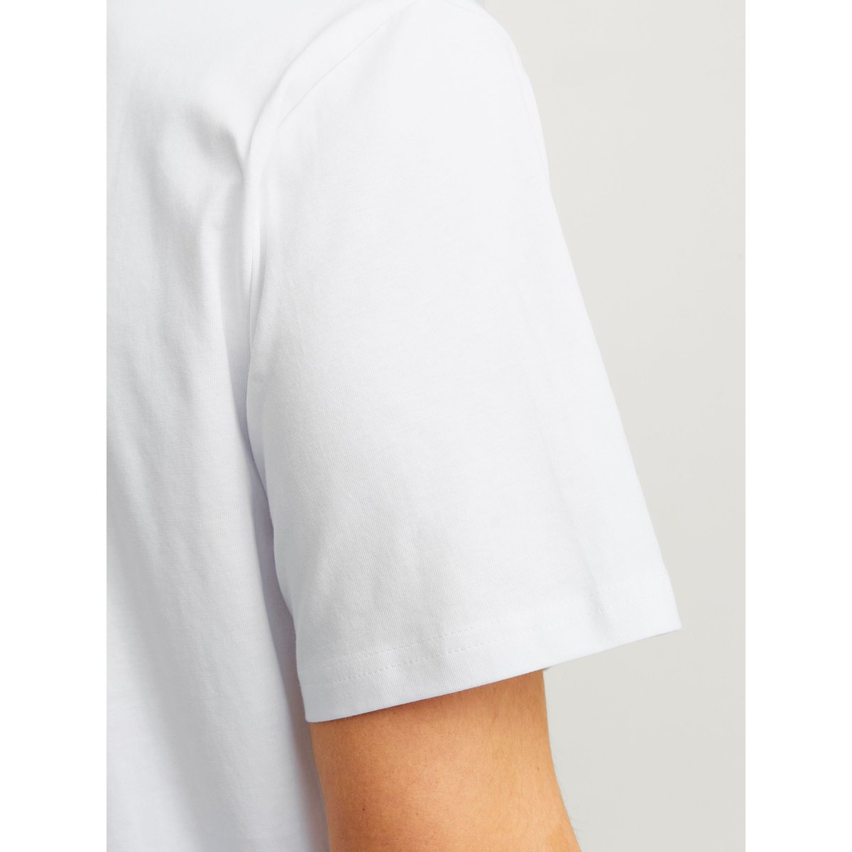 T-Shirt bright white 1, JACK & JONES
